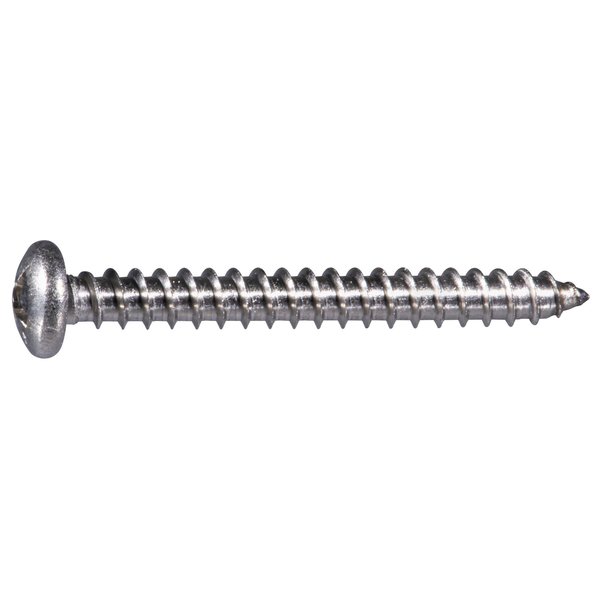 Midwest Fastener Sheet Metal Screw, #8 x 1-1/2 in, 316 Stainless Steel Pan Head Phillips Drive, 12 PK 932287